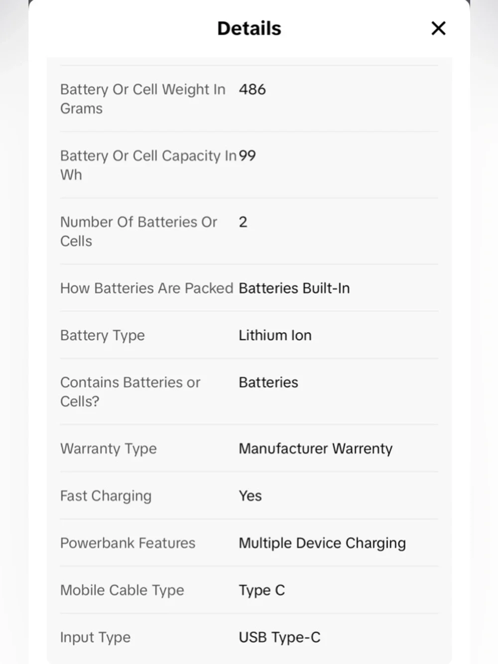 Portable Solar Power Bank Charger - Black